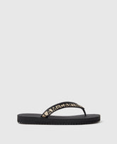 Logo Webbed Thong Sandal