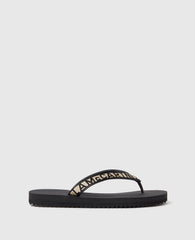 Logo Webbed Thong Sandal