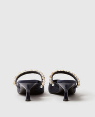 Elsa Pearl-Embellished Kitten Heels