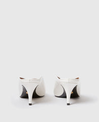 Brushed Heeled Mules