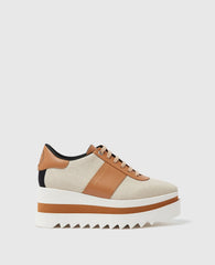 Sneak-Elyse Canvas Platform Sneakers
