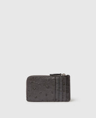 Ryder Ostrich Zip Cardholder