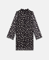 Long Sleeve Star Print Dress