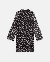 Long Sleeve Star Print Dress