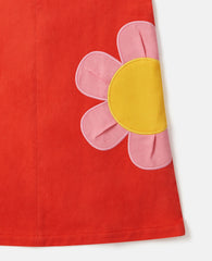 Floral Appliqué Sleeveless Dress