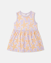 Starfish Print Sleeveless Dress