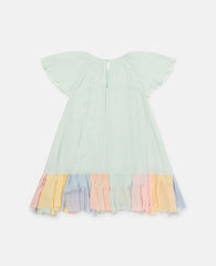 Tiered Contrast Hem Dress