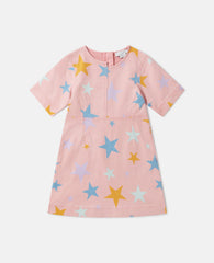 Star Print Jersey Dress