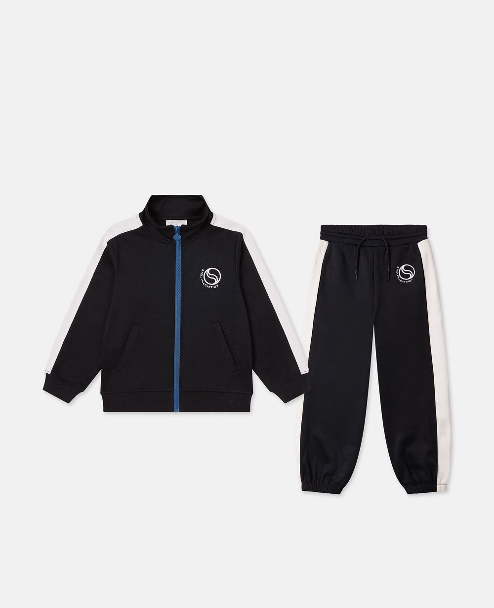 Logo Zipper Sweatshirt And Sweatpant Set