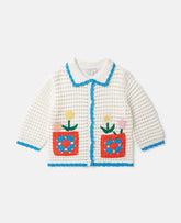 Floral Appliqué Cardigan