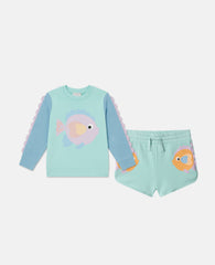 Graphic Sweatshirt And Short Set