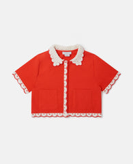 Contrast Trim Knit Cardigan
