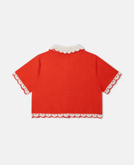 Contrast Trim Knit Cardigan