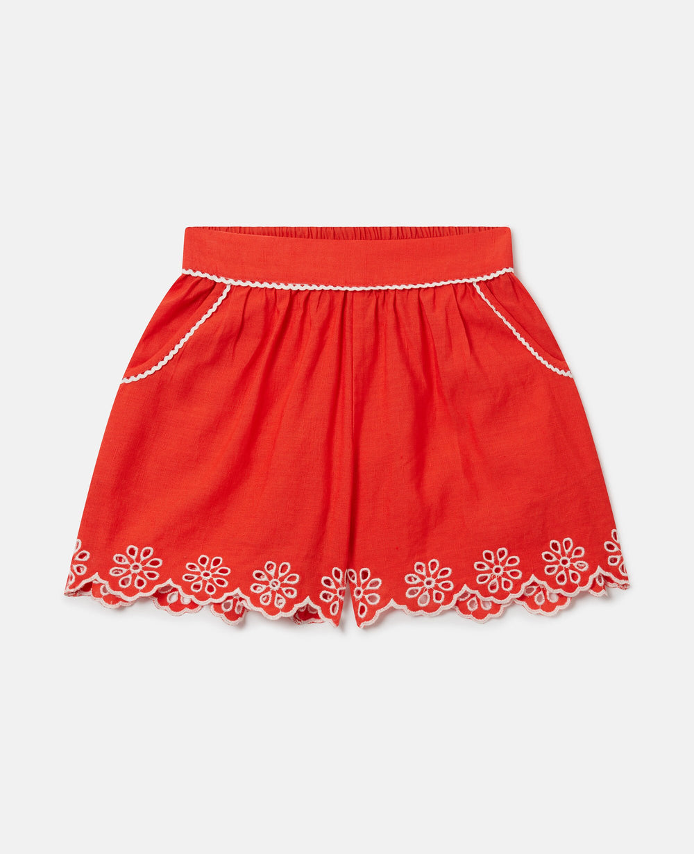 Scallop Trim Shorts