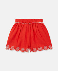 Scallop Trim Shorts