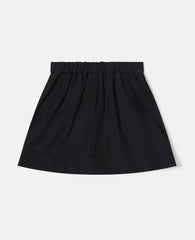 Zipper-Front A-Line Skirt