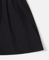 Zipper-Front A-Line Skirt