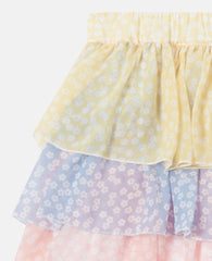 Tiered Chiffon Skirt