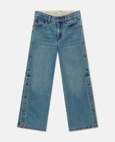 Straight-Leg Denim Jeans