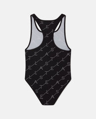 Logo Print Swimsuit
