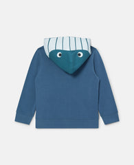 Whale Motif Hoodie