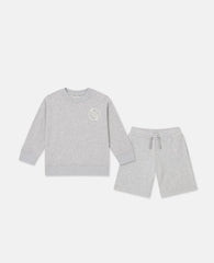 S-Wave Logo Sweatshirt And Sweatpants Set
