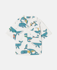 Whale Print Cotton Shirt
