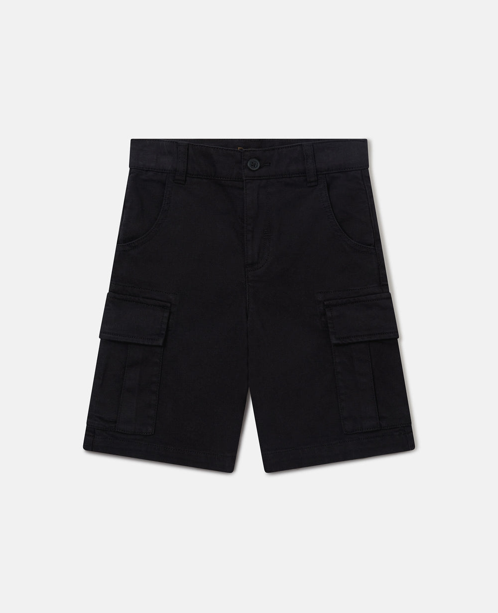 Gabardine Cargo Shorts