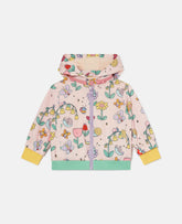 Floral Print Hooded Raincoat