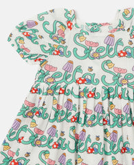 Stella Vine Print Dress and Bloomers Set