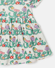 Stella Vine Print Dress and Bloomers Set