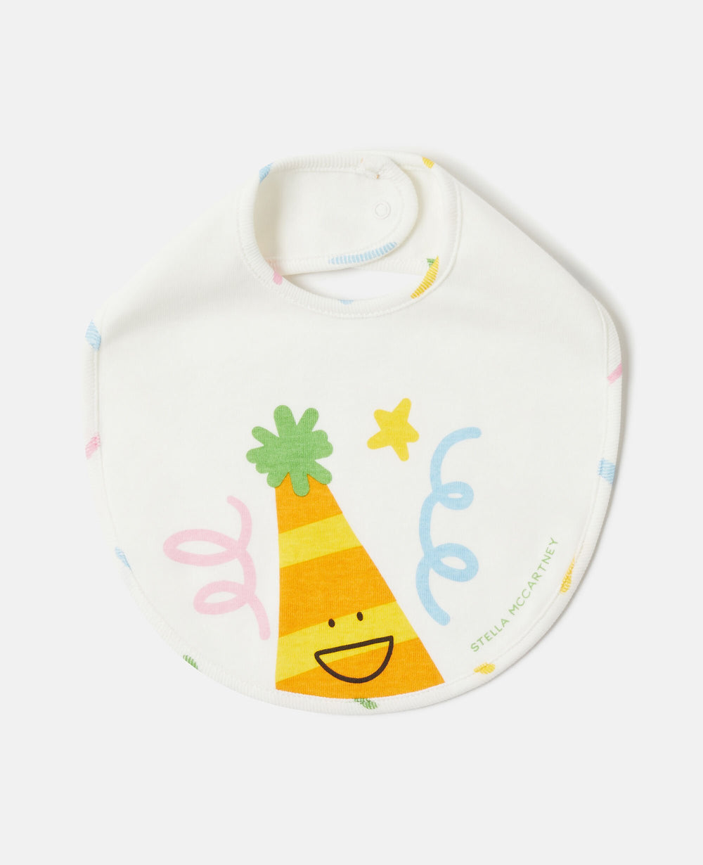 Party Hat Print Bib Set