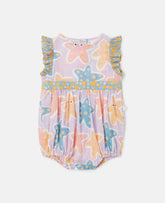 Starfish Print Cotton Romper