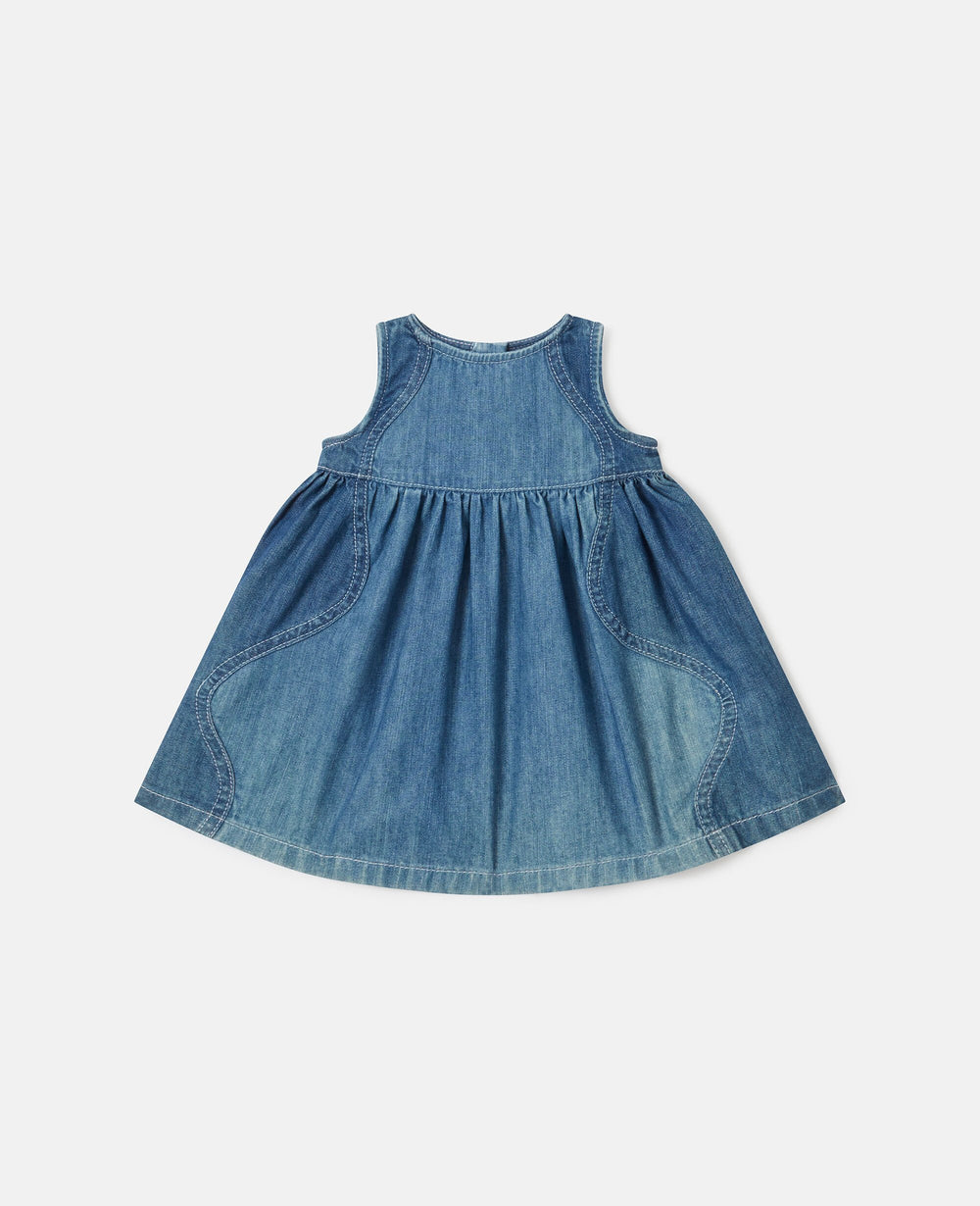 Denim Tiered Dress