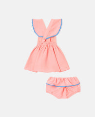 Motif Pocket Dress and Bloomer Set