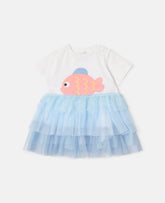 Fish Graphic Tulle Dress