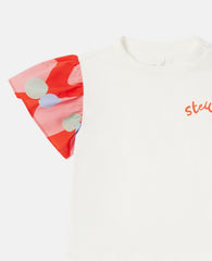 Contrast Sleeve Graphic T-Shirt