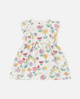 Floral Print Cap-Sleeve Dress