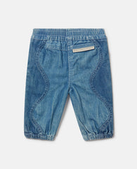 Elasticated Denim Sweatpants