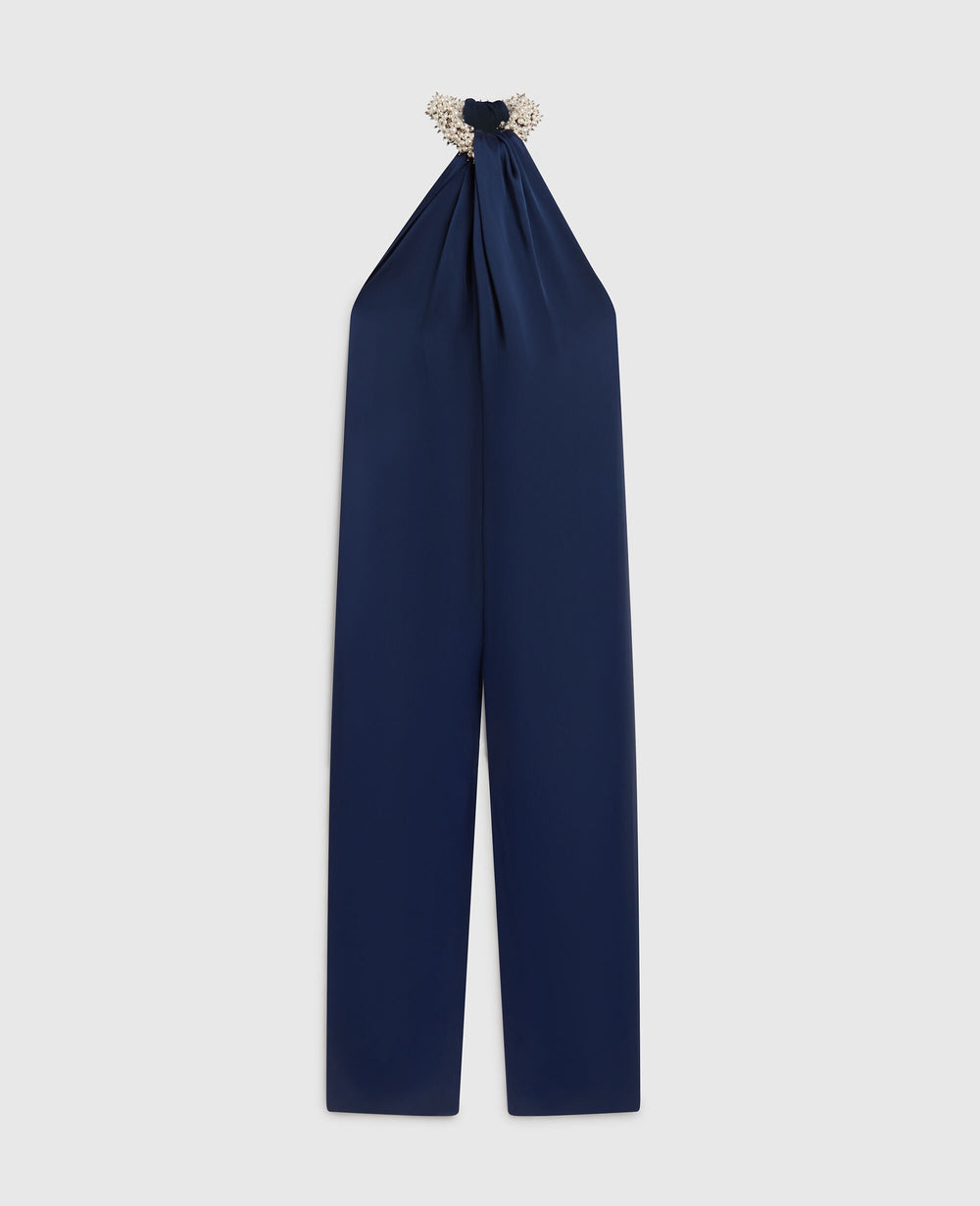 Satin Halterneck Jumpsuit