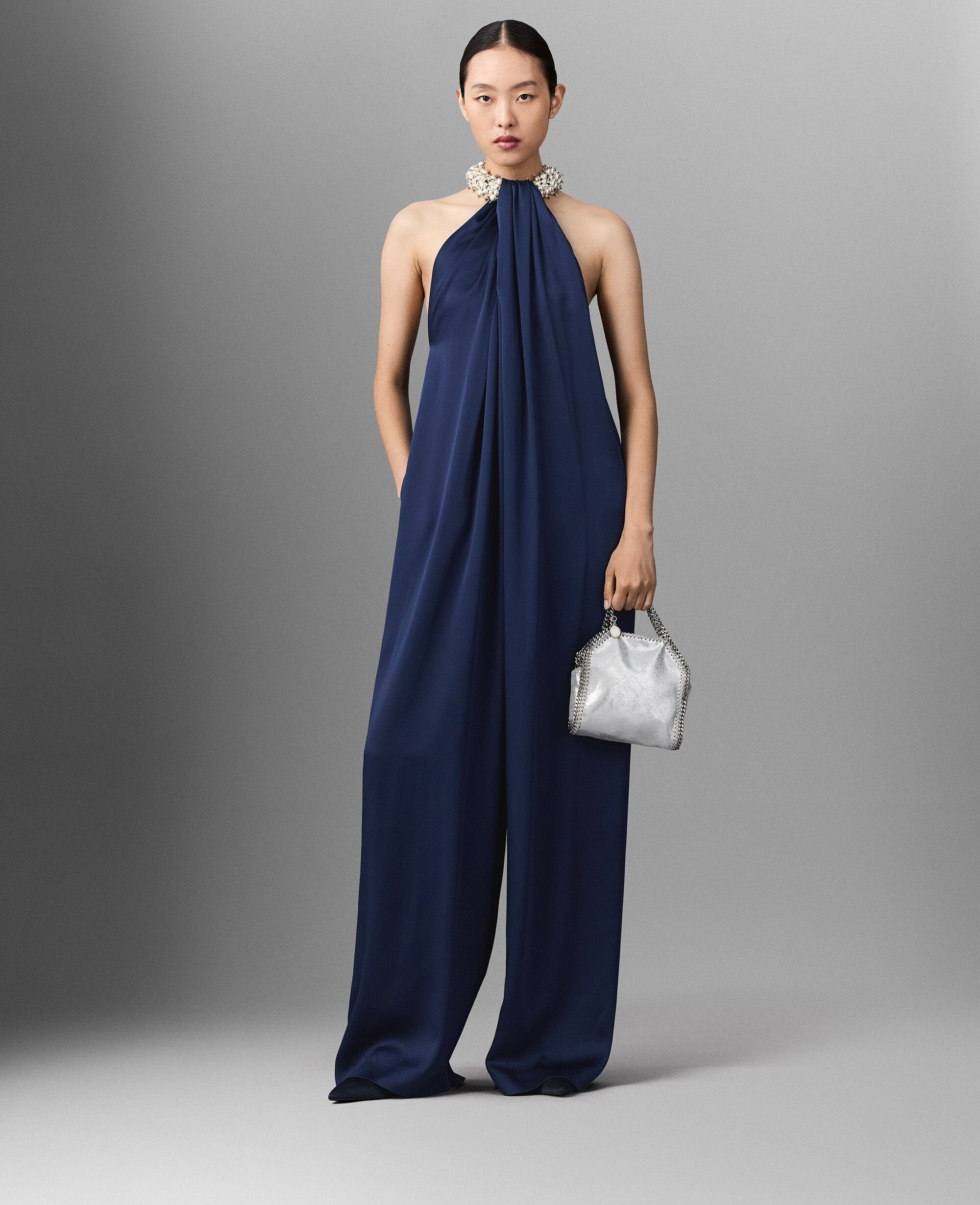 Satin Halterneck Jumpsuit