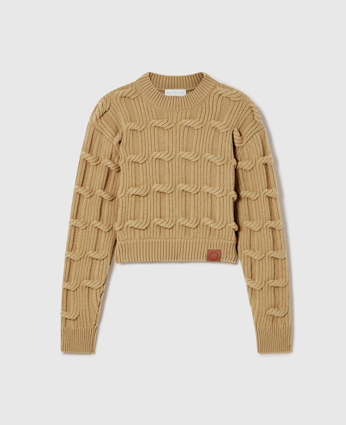 Falabella Cable-Knit Crewneck Jumper