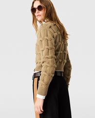 Falabella Cable-Knit Crewneck Jumper