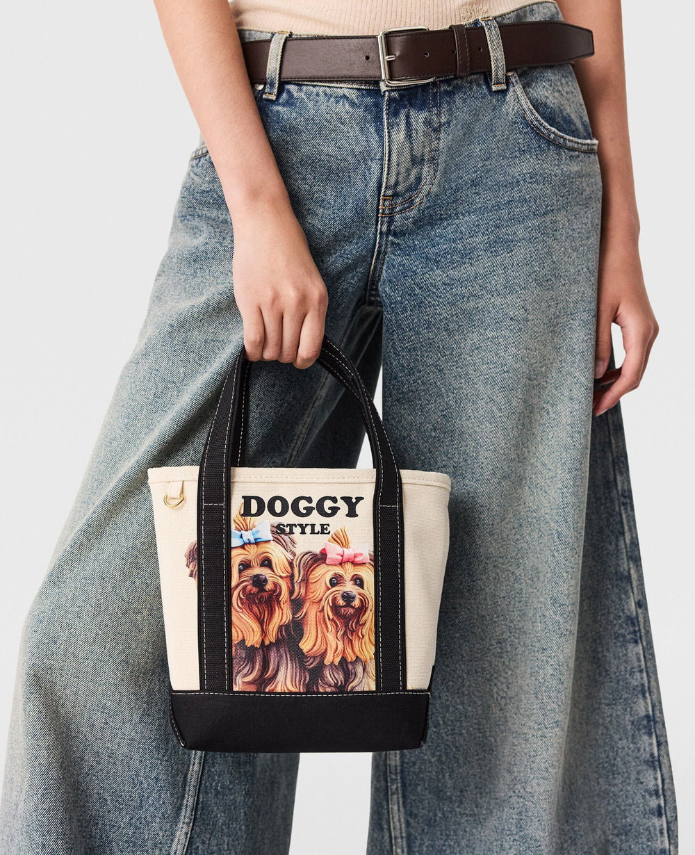 Jeff Koons Doggy Style Crossbody Tote Bag