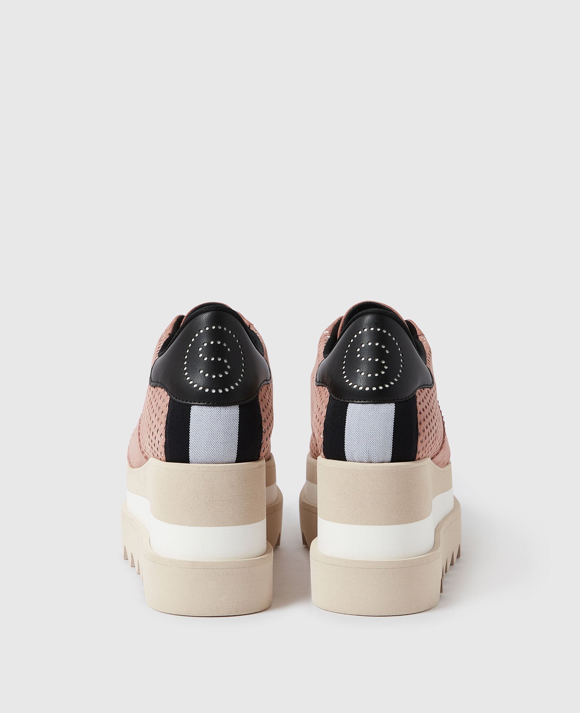 Sneak-Elyse Perforated Platform Sneakers