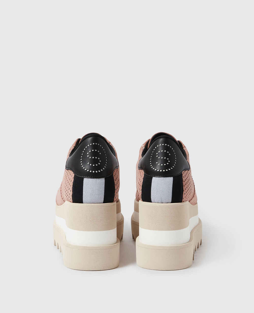 Sneak-Elyse Perforated Platform Sneakers