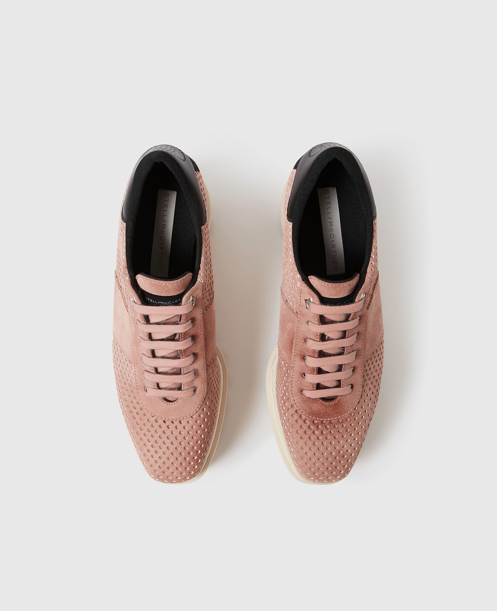 Sneak-Elyse Perforated Platform Sneakers