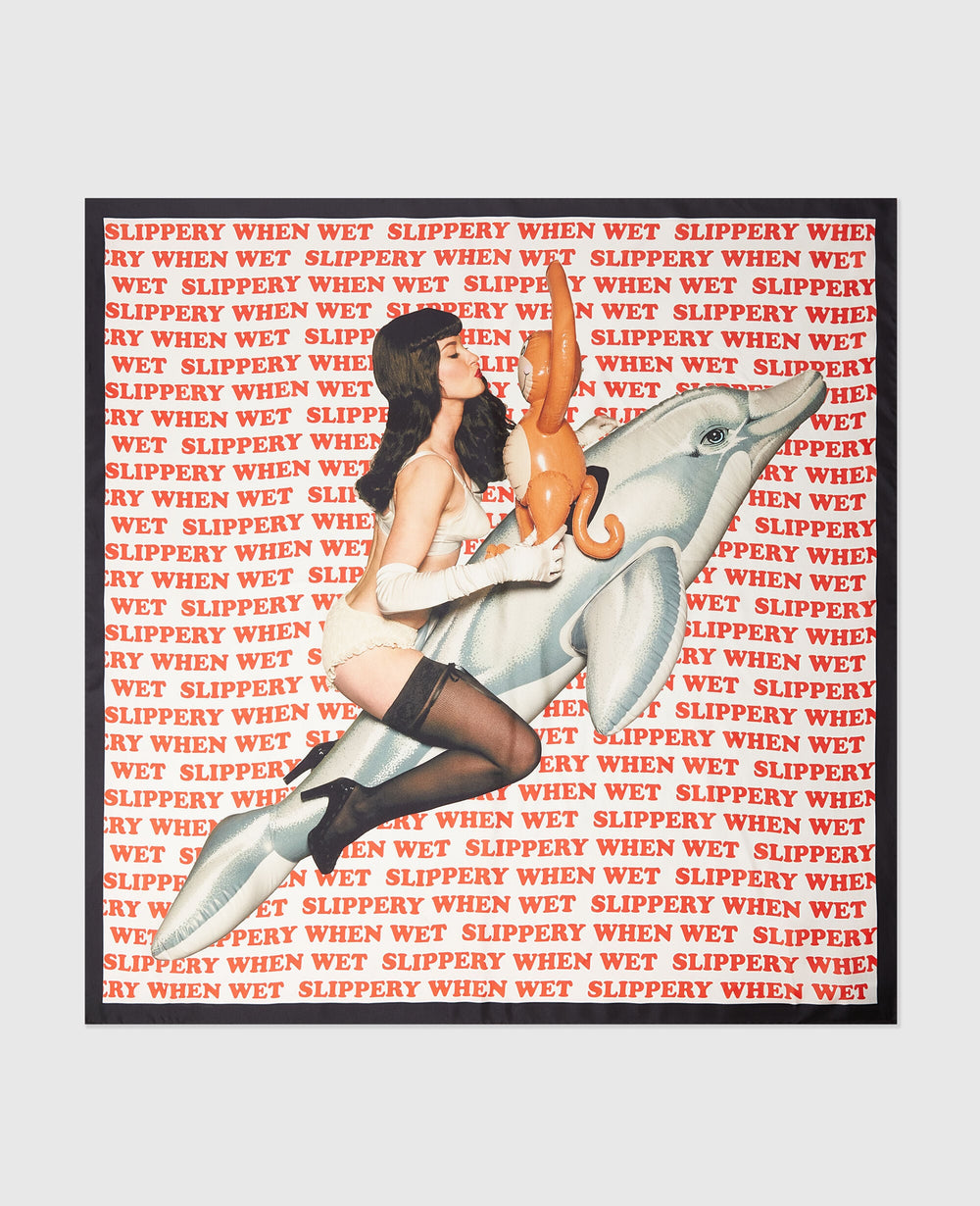 Jeff Koons Slippery When Wet Scarf