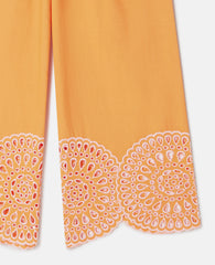 Popeline Statement Cuff Trousers