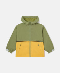 Colour Block Hooded Raincoat